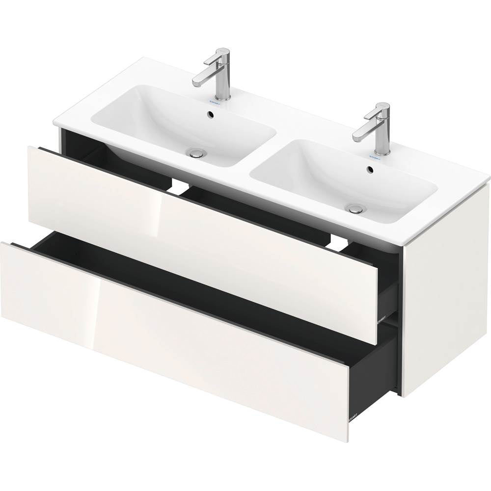 L-Cube Two Drawer Wall-Mount Vanity Unit Concrete Gray