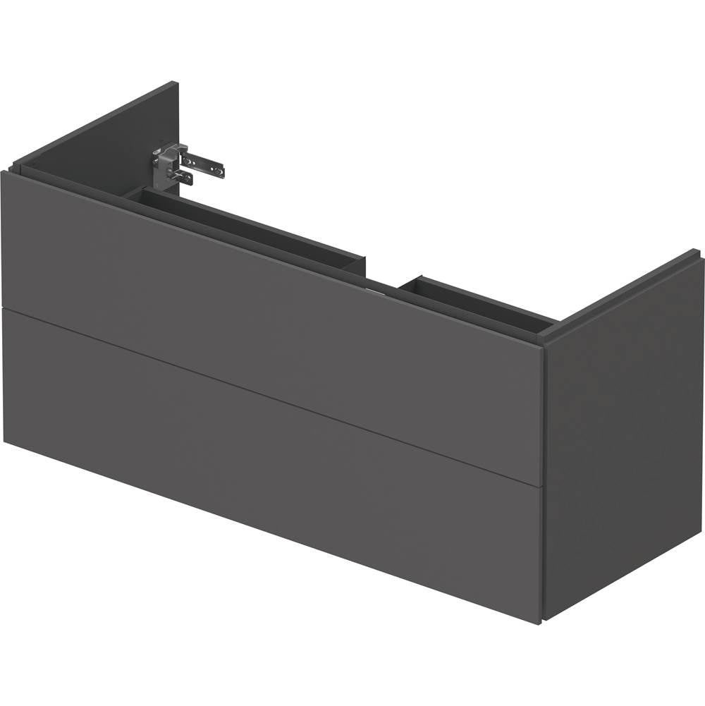 L-Cube Two Drawer Wall-Mount Vanity Unit Concrete Gray