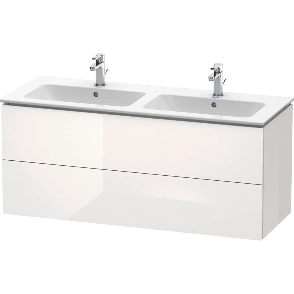 Duravit - L-Cube Two Drawer Wall-Mount Vanity Unit White - White High Gloss