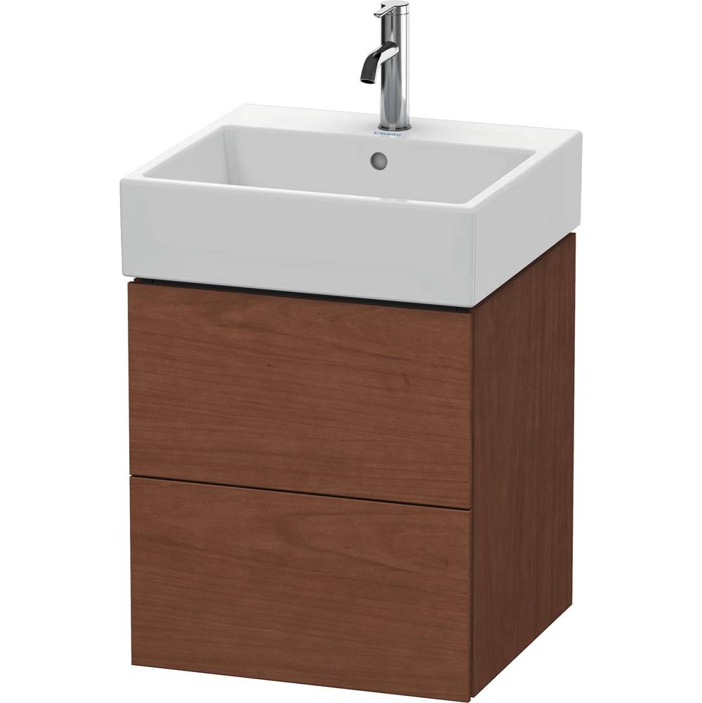 Duravit - L-Cube Two Drawer Wall-Mount Vanity Unit American Walnut - American Walnut