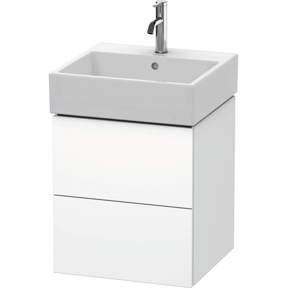 Duravit - L-Cube Two Drawer Wall-Mount Vanity Unit White - White Matte