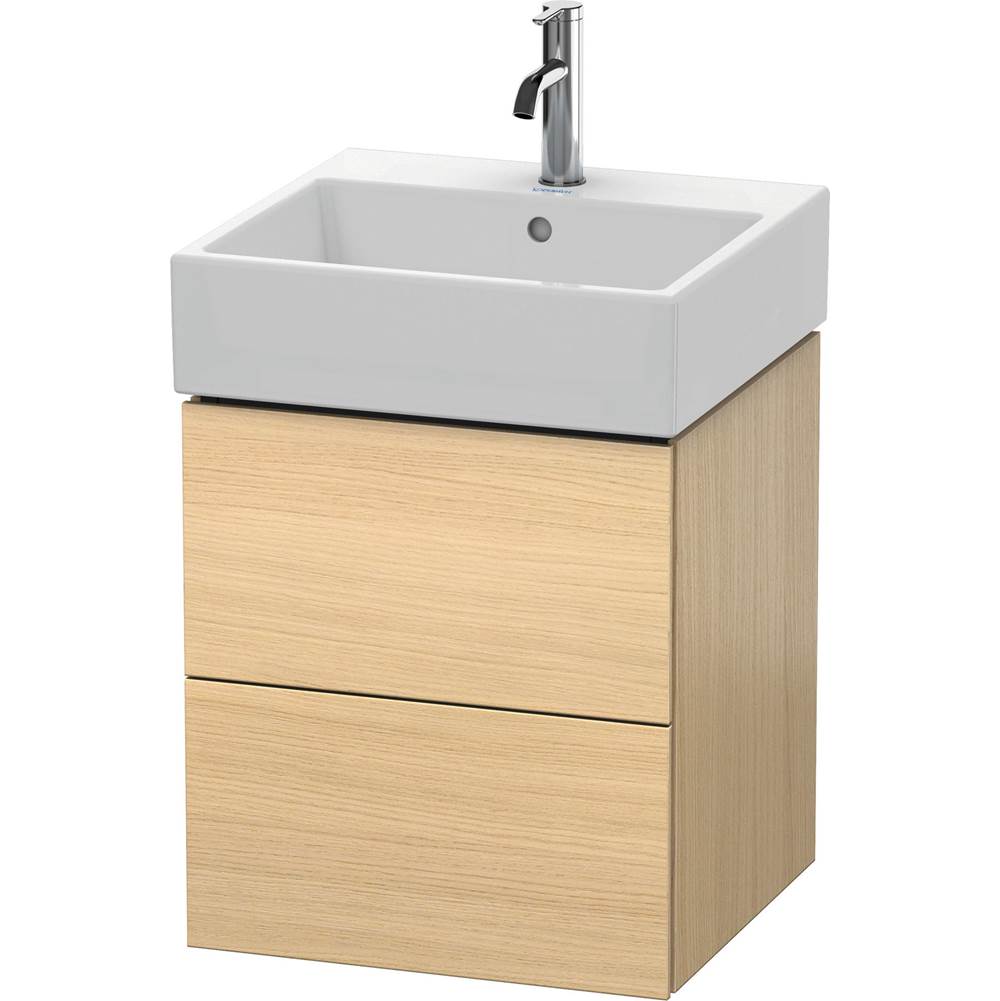 Duravit - L-Cube Two Drawer Wall-Mount Vanity Unit Mediterranean Oak - Mediterranean Oak