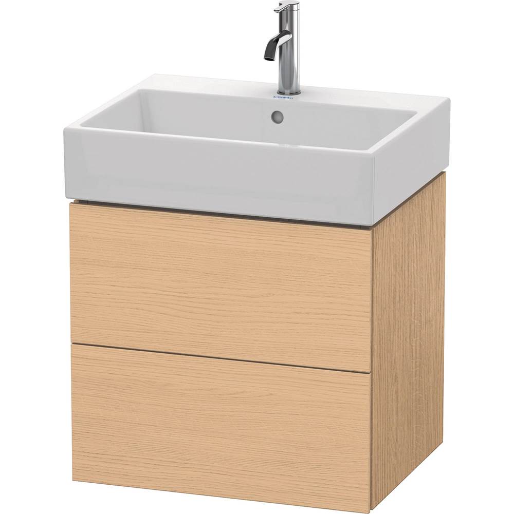 Duravit - L-Cube Two Drawer Wall-Mount Vanity Unit Natural Oak - Natural Oak
