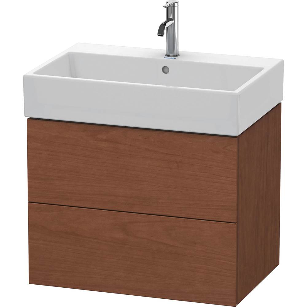 Duravit - L-Cube Two Drawer Wall-Mount Vanity Unit American Walnut - American Walnut