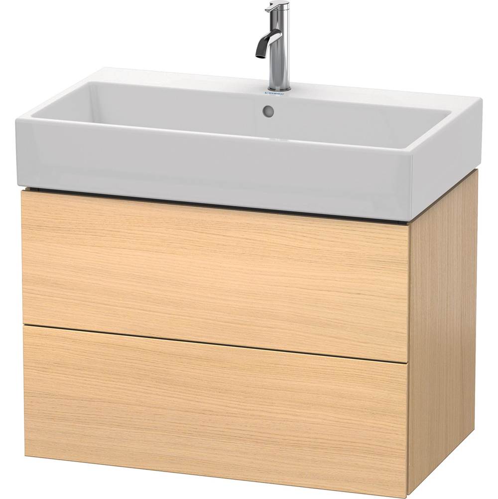 Duravit - L-Cube Two Drawer Wall-Mount Vanity Unit Mediterranean Oak - Mediterranean Oak
