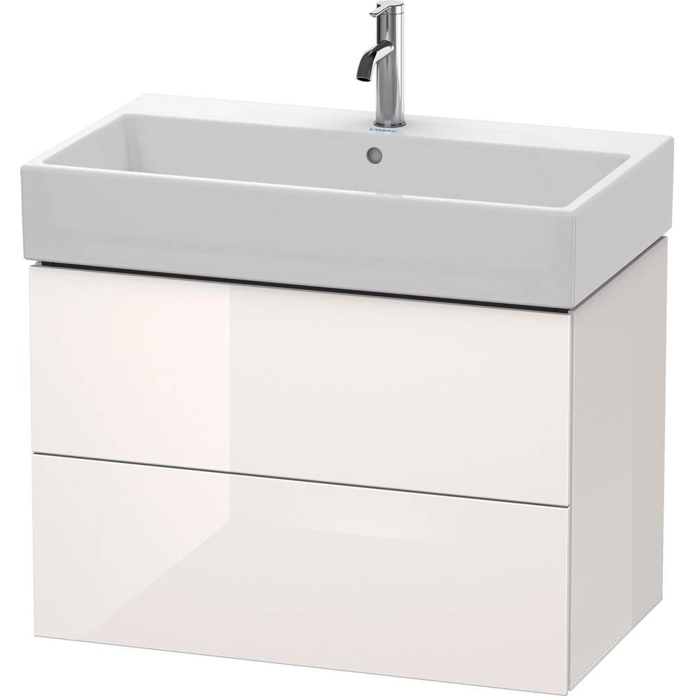 Duravit - L-Cube Two Drawer Wall-Mount Vanity Unit White - White High Gloss