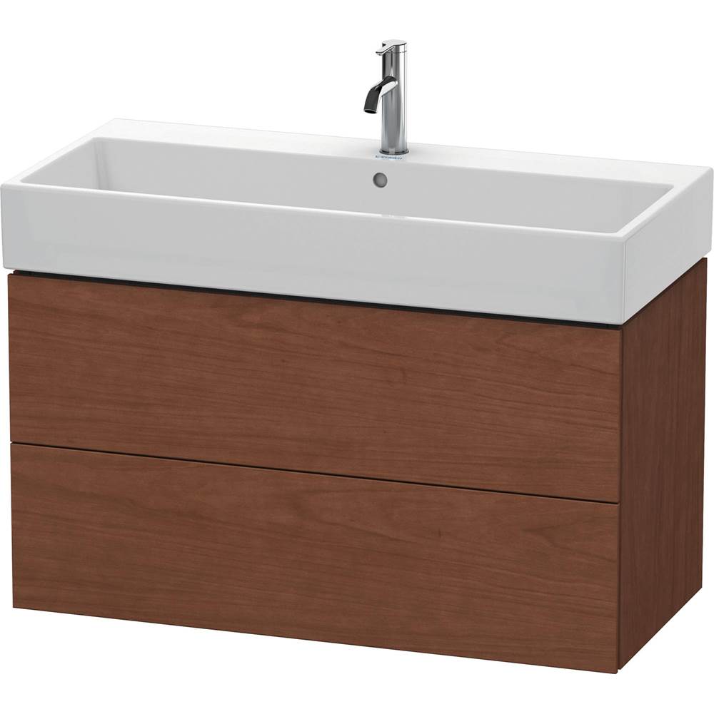 Duravit - L-Cube Two Drawer Wall-Mount Vanity Unit American Walnut - American Walnut