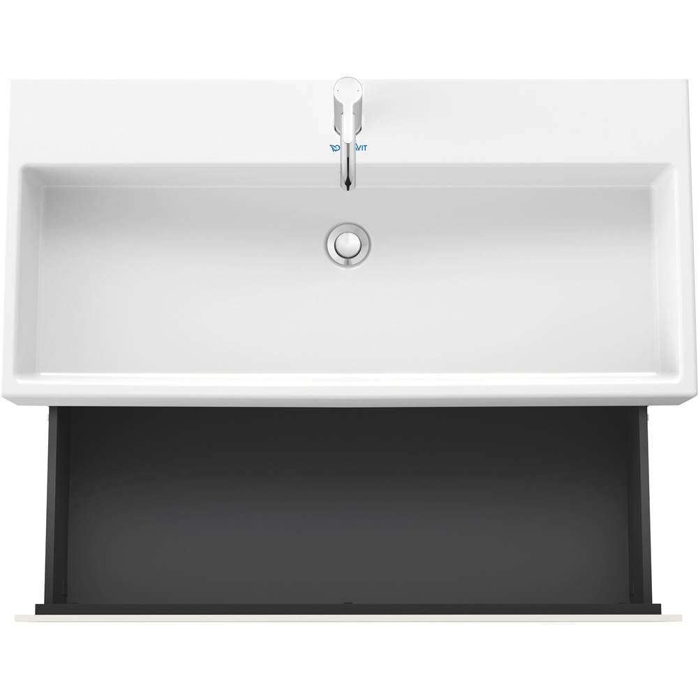 L-Cube Two Drawer Wall-Mount Vanity Unit Concrete Gray
