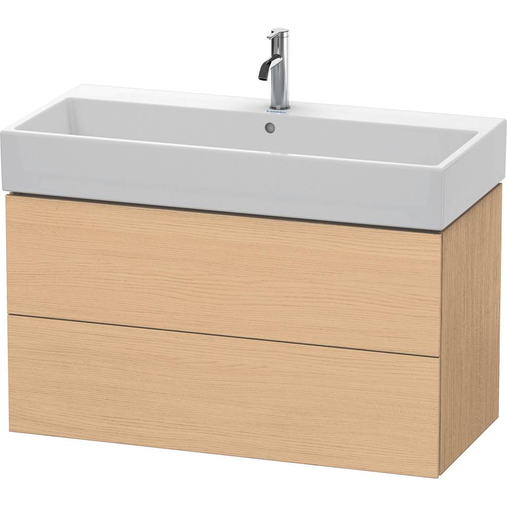 Duravit - L-Cube Two Drawer Wall-Mount Vanity Unit Natural Oak - Natural Oak