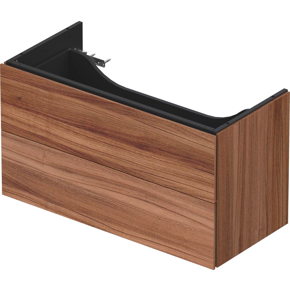 L-Cube Two Drawer Wall-Mount Vanity Unit Concrete Gray