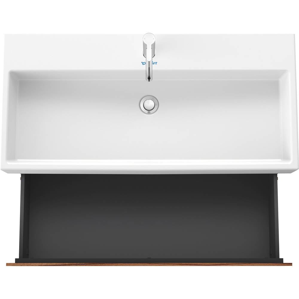 L-Cube Two Drawer Wall-Mount Vanity Unit Concrete Gray