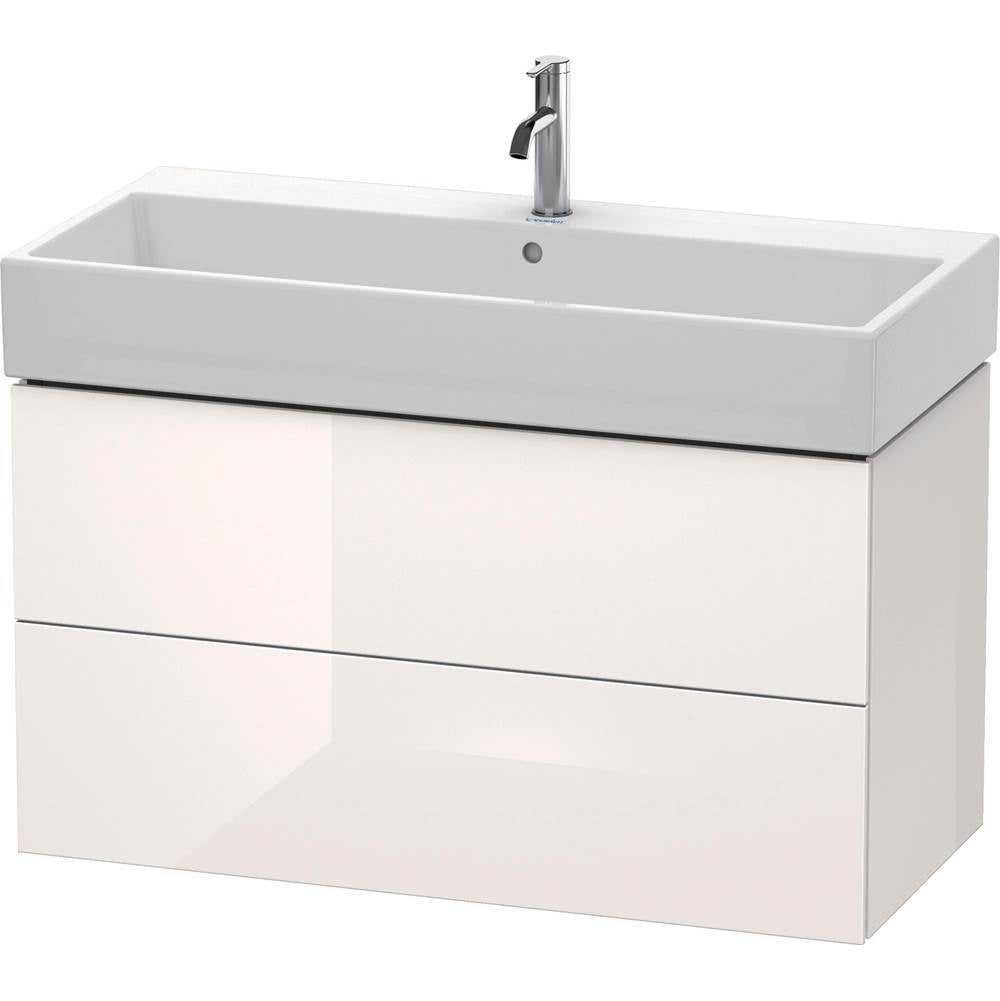 Duravit - L-Cube Two Drawer Wall-Mount Vanity Unit White - White High Gloss