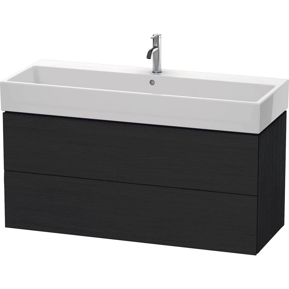 Duravit - L-Cube Two Drawer Wall-Mount Vanity Unit Oak Black - Black Oak