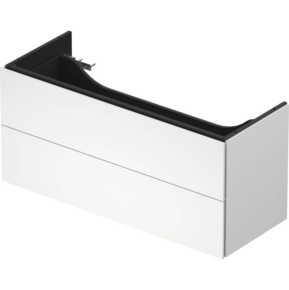 L-Cube Two Drawer Wall-Mount Vanity Unit Concrete Gray