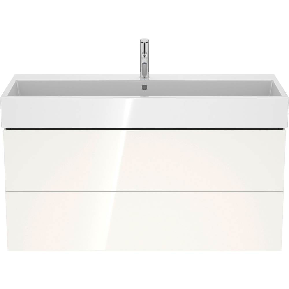 L-Cube Two Drawer Wall-Mount Vanity Unit Concrete Gray