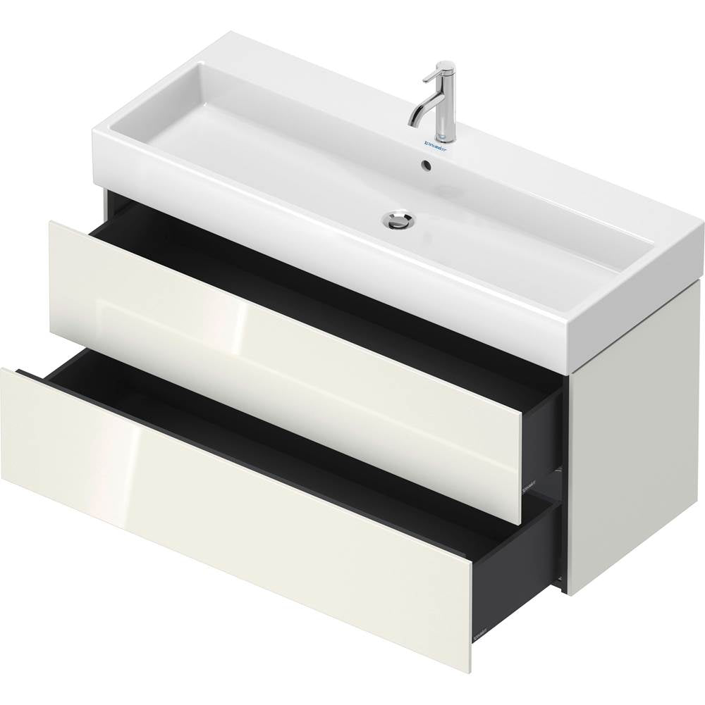 L-Cube Two Drawer Wall-Mount Vanity Unit Concrete Gray