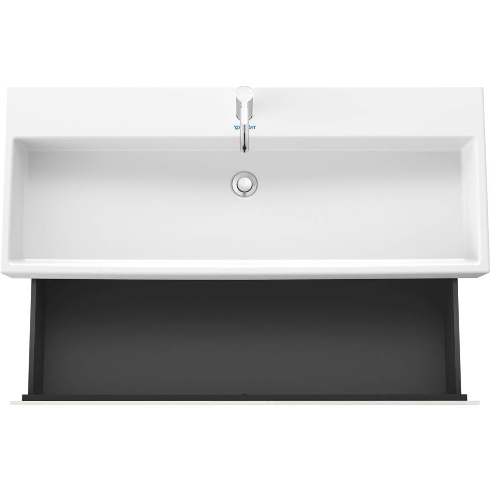 L-Cube Two Drawer Wall-Mount Vanity Unit Concrete Gray