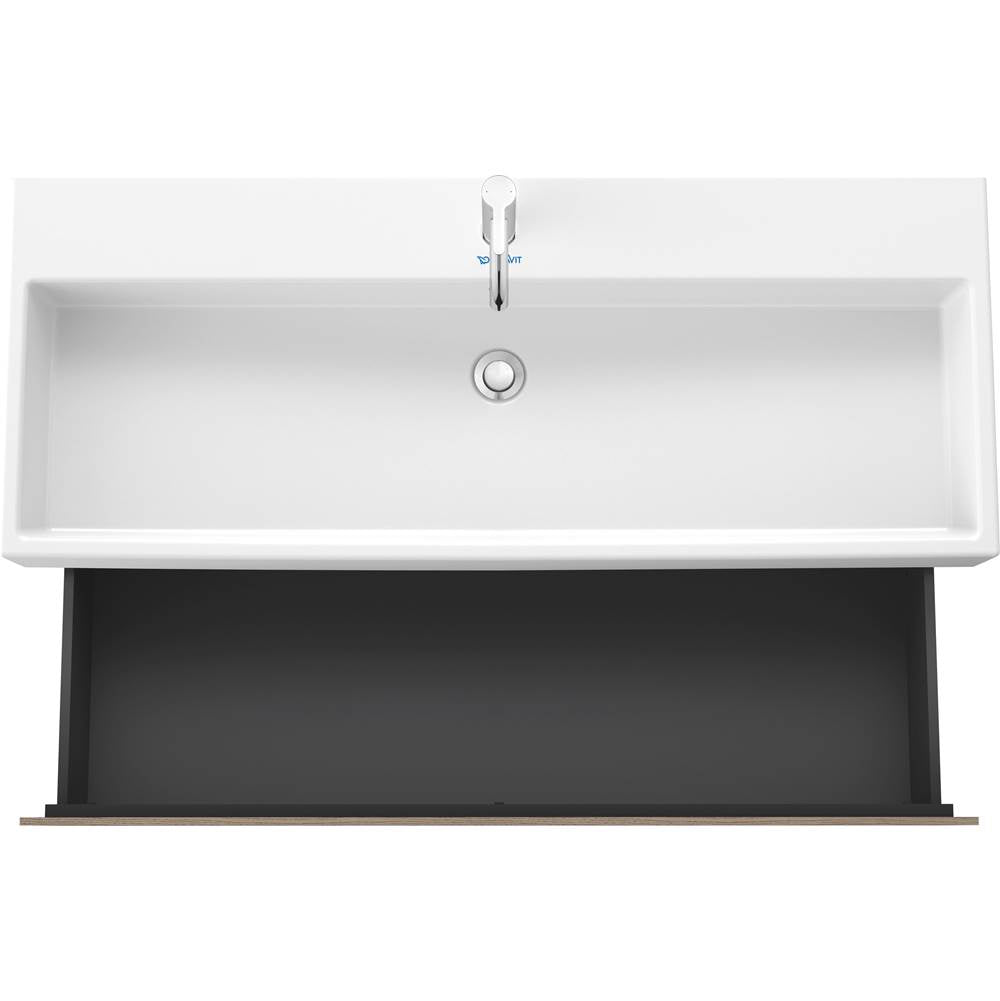 L-Cube Two Drawer Wall-Mount Vanity Unit Concrete Gray