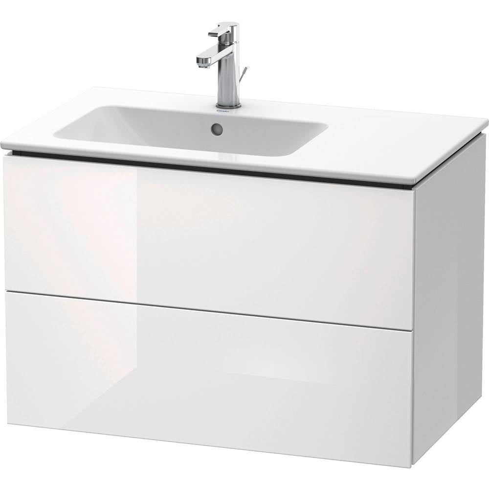Duravit - L-Cube Two Drawer Wall-Mount Vanity Unit White - White High Gloss