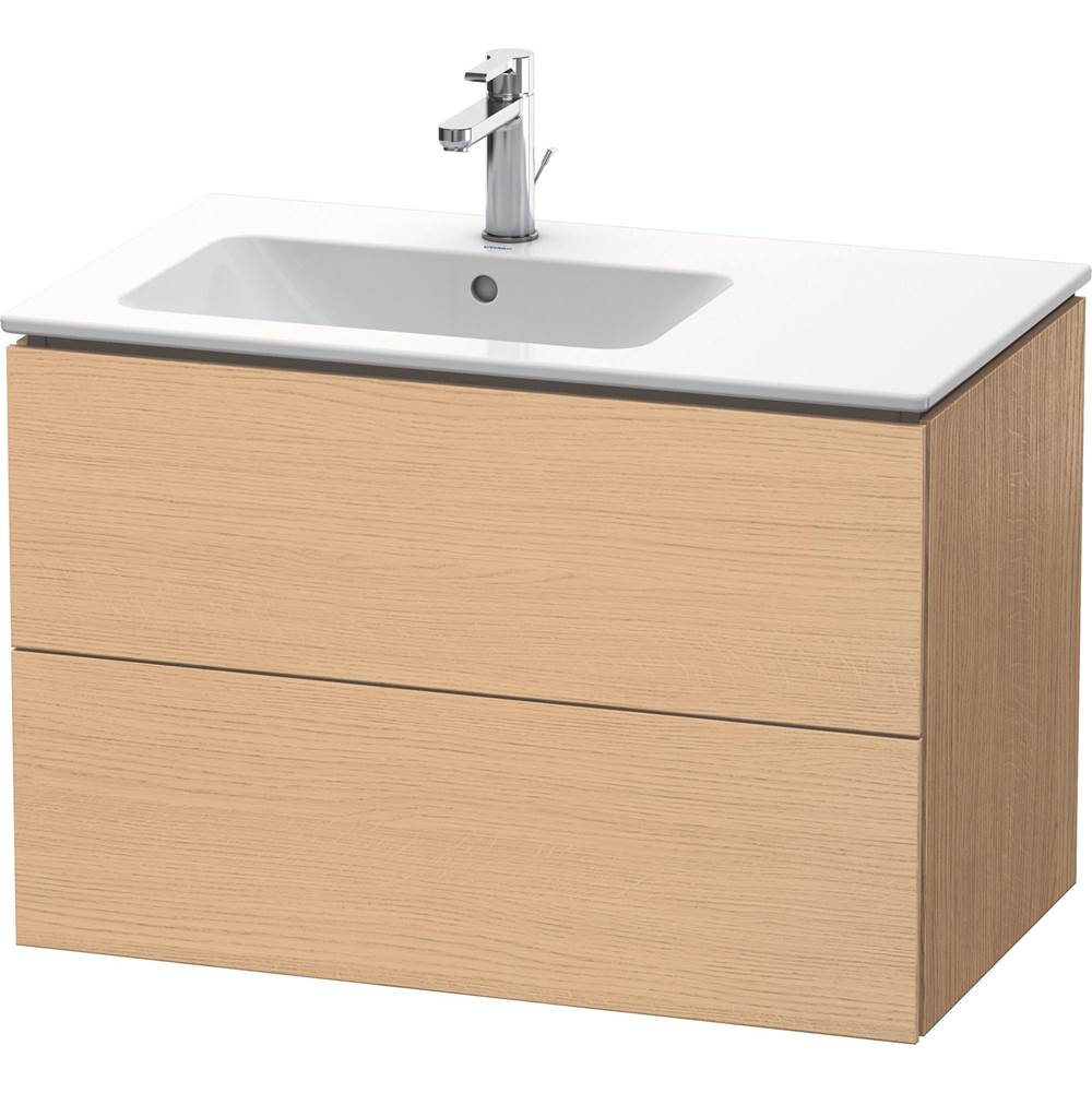 Duravit - L-Cube Two Drawer Wall-Mount Vanity Unit Natural Oak - Natural Oak
