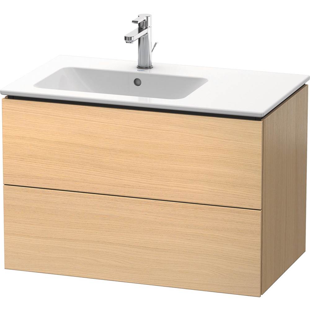 Duravit - L-Cube Two Drawer Wall-Mount Vanity Unit Mediterranean Oak - Mediterranean Oak