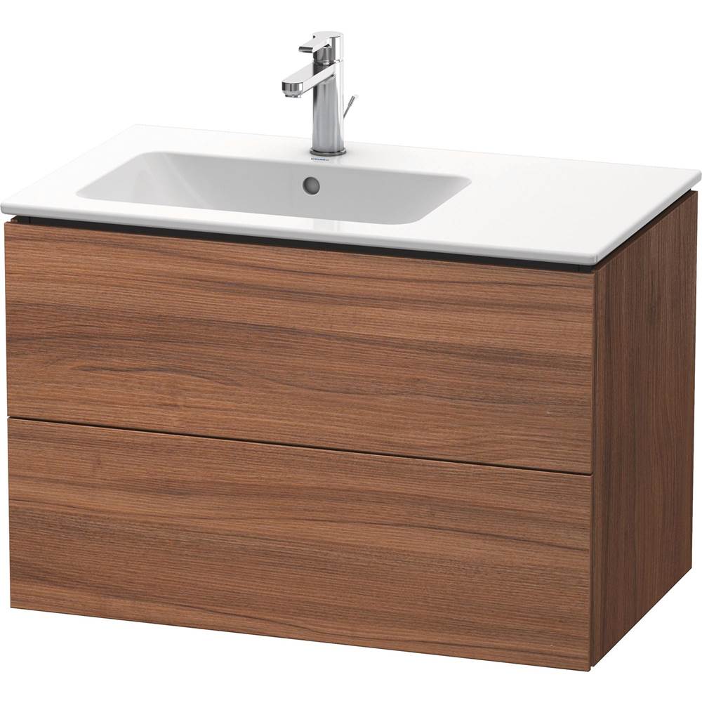 Duravit - L-Cube Two Drawer Wall-Mount Vanity Unit Walnut - Natural Walnut