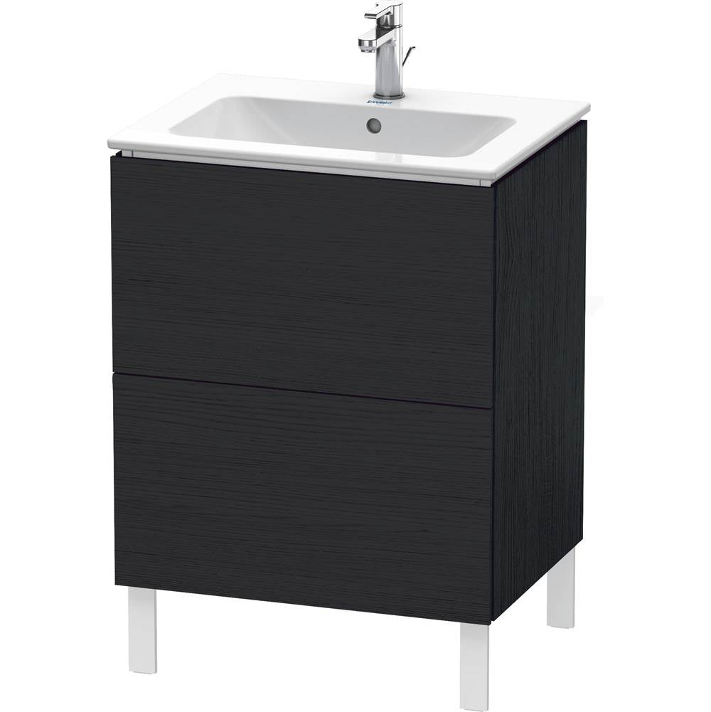 Duravit - L-Cube Two Drawer Floorstanding Vanity Unit Oak Black - Black Oak