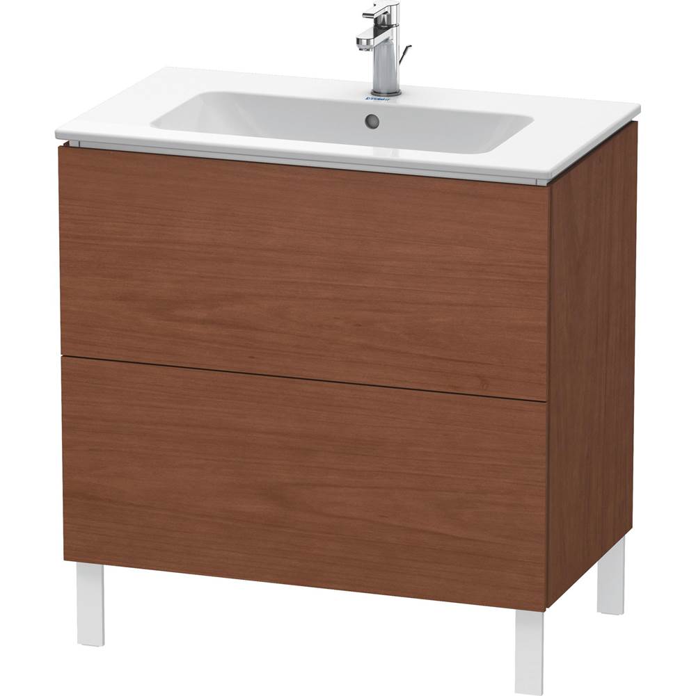 Duravit - L-Cube Two Drawer Floorstanding Vanity Unit American Walnut - American Walnut