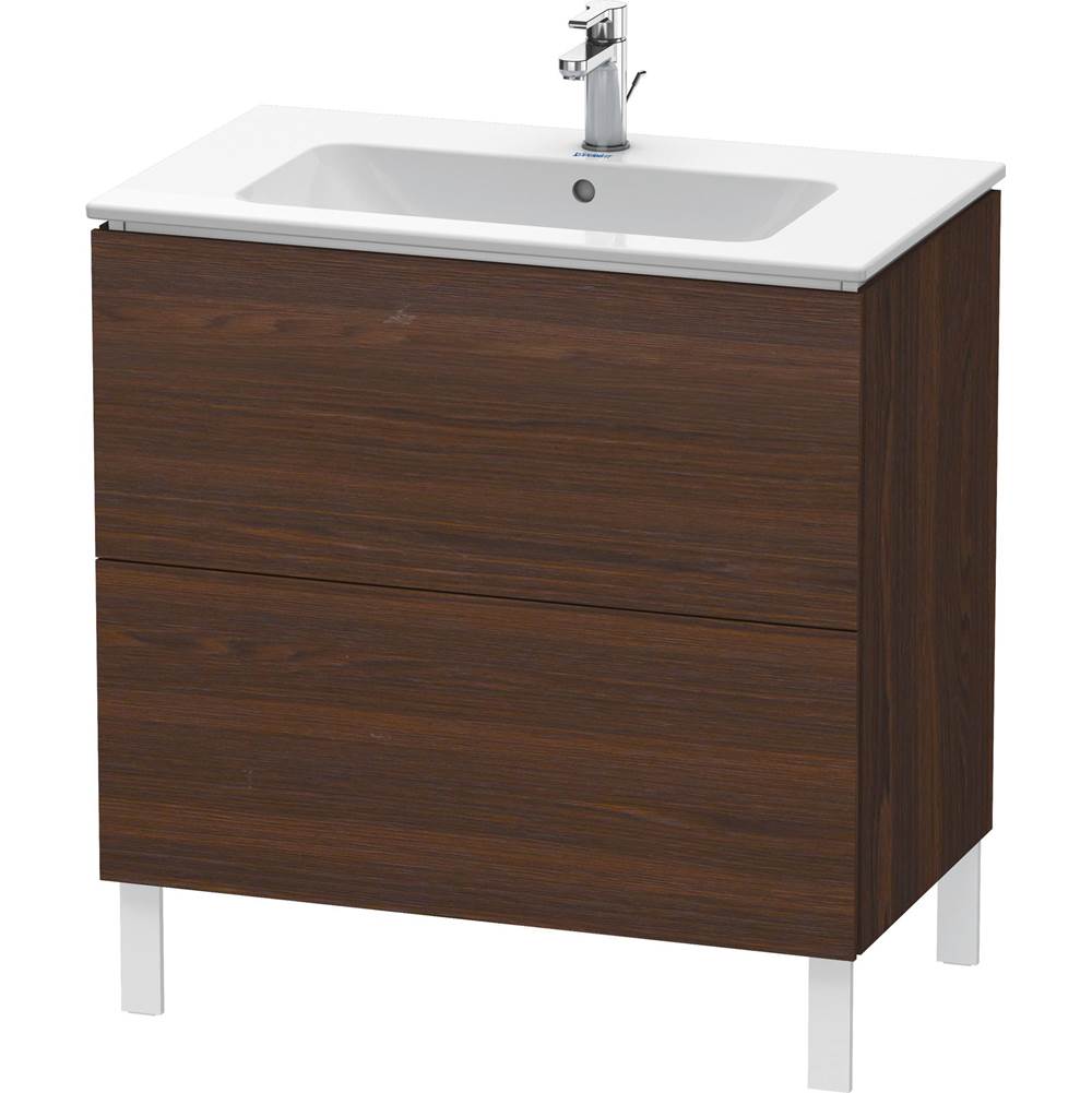 Duravit - L-Cube Two Drawer Floorstanding Vanity Unit Walnut Brushed - Walnut Brushed