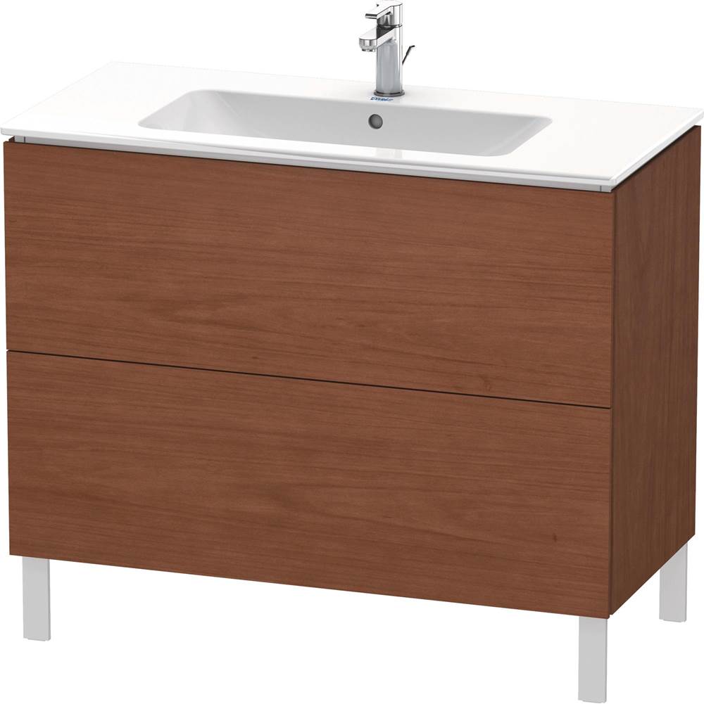 Duravit - L-Cube Two Drawer Floorstanding Vanity Unit American Walnut - American Walnut