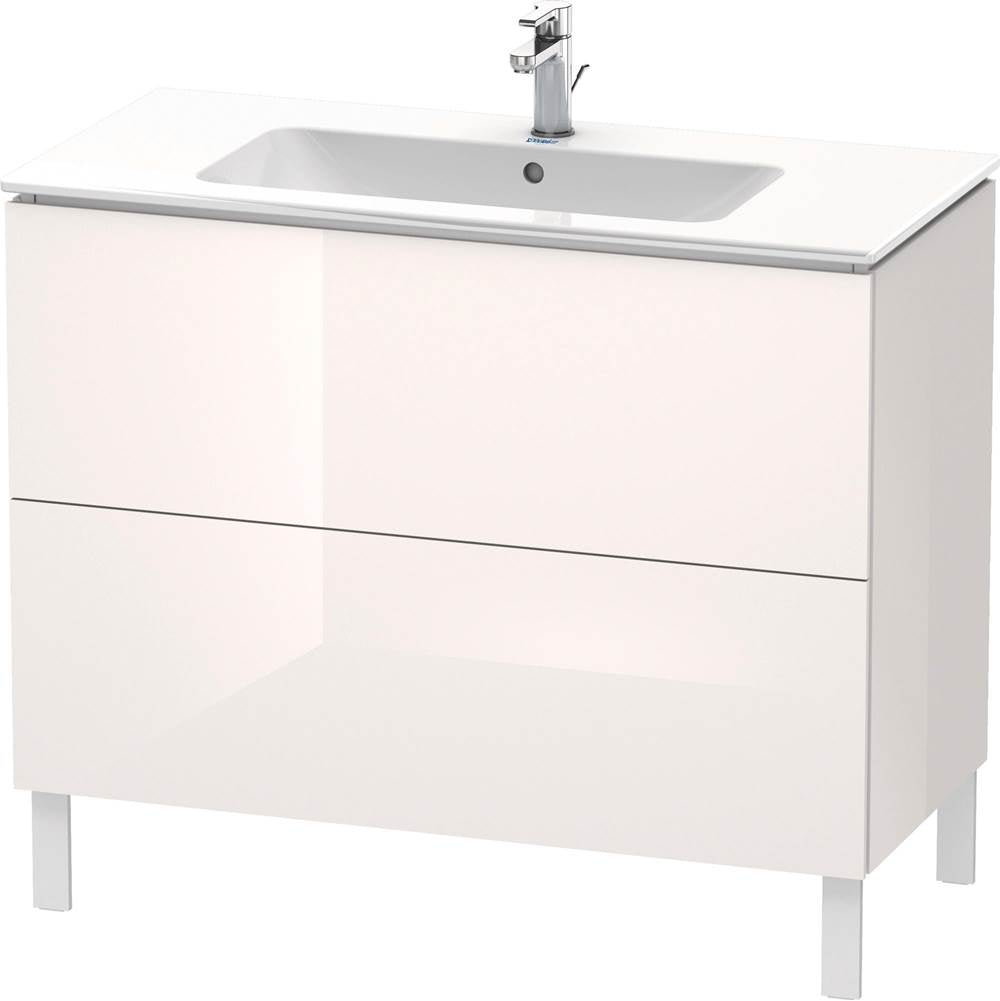 Duravit - L-Cube Two Drawer Floorstanding Vanity Unit White - White High Gloss