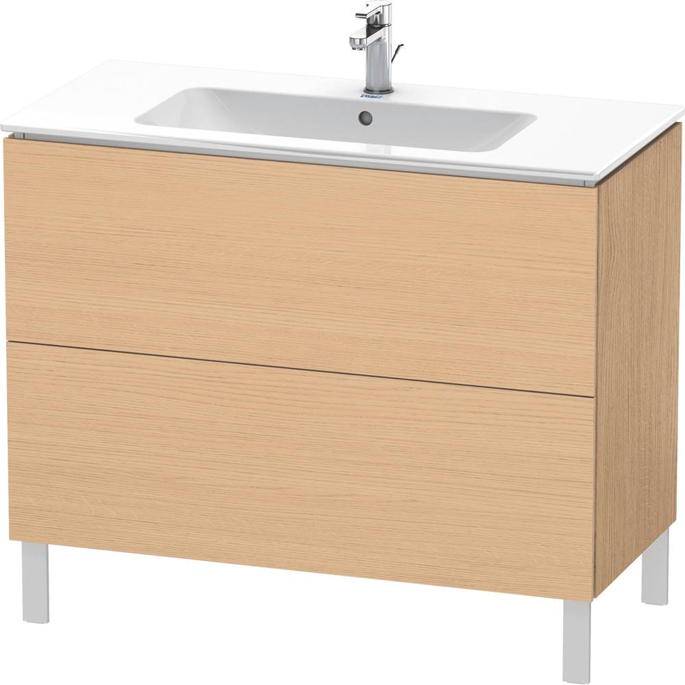 Duravit - L-Cube Two Drawer Floorstanding Vanity Unit White - Natural Oak