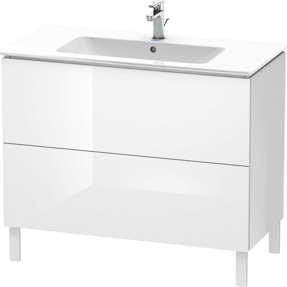 Duravit - L-Cube Two Drawer Floorstanding Vanity Unit White - White High Gloss