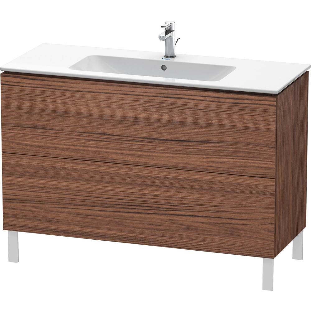 Duravit - L-Cube Two Drawer Floorstanding Vanity Unit White - Walnut Dark