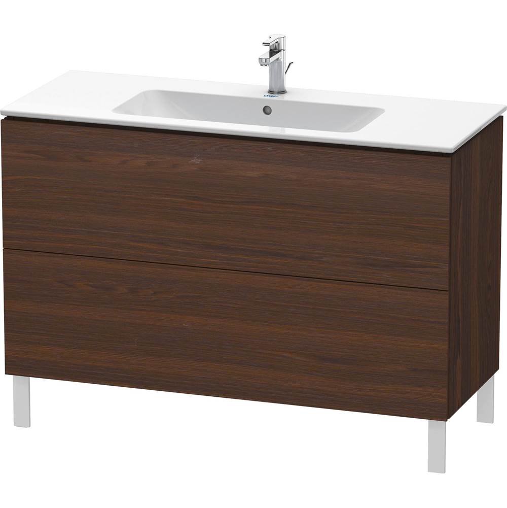 Duravit - L-Cube Two Drawer Floorstanding Vanity Unit Walnut Brushed - Walnut Brushed