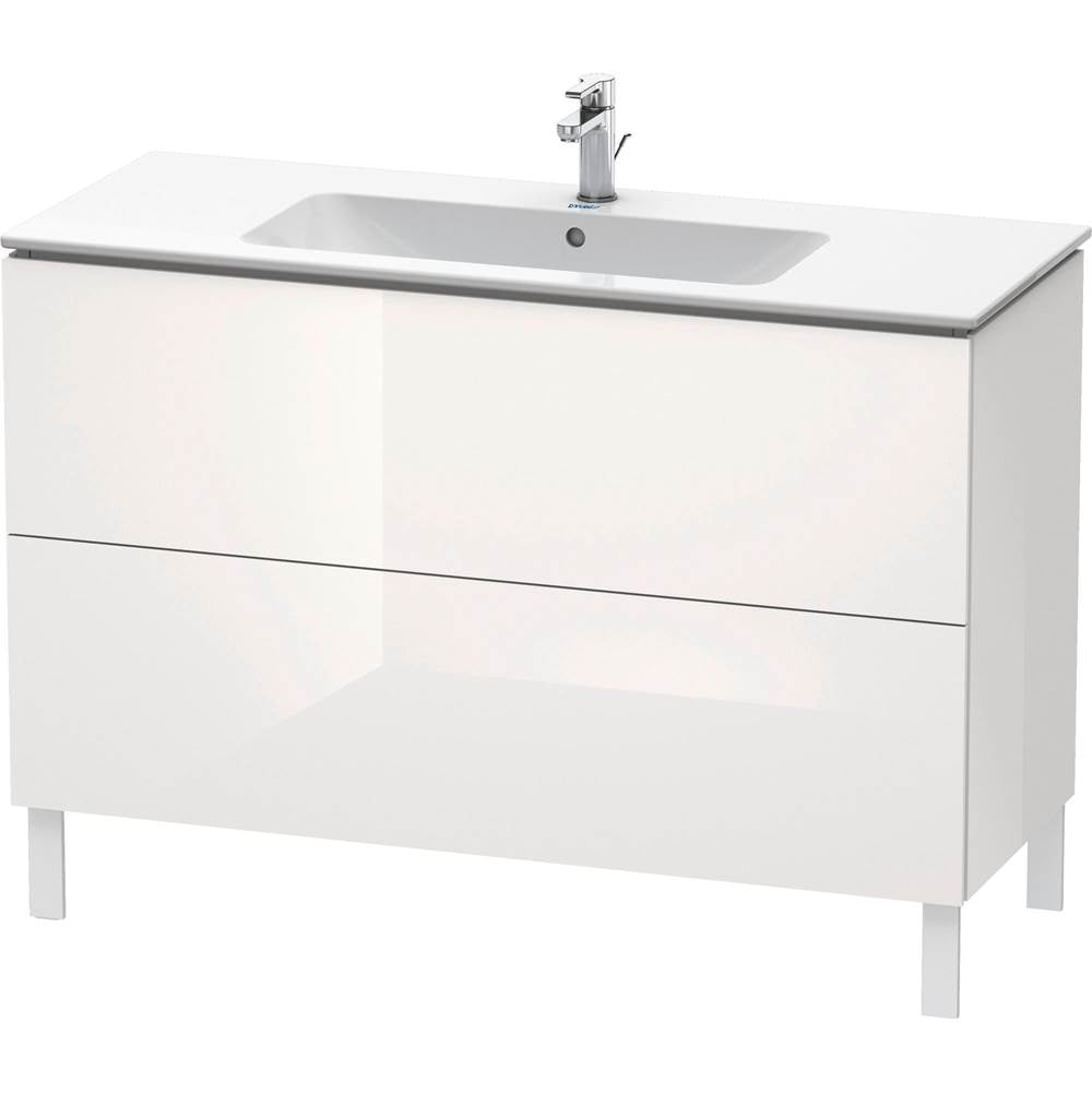 Duravit - L-Cube Two Drawer Floorstanding Vanity Unit White - White High Gloss