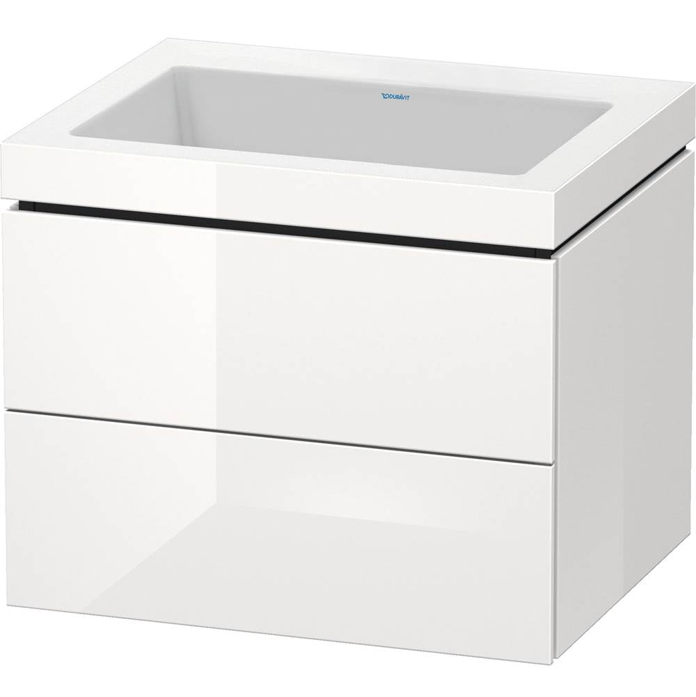 Duravit - L-Cube Two Drawer C-Bonded Wall-Mount Vanity Kit White - White High Gloss