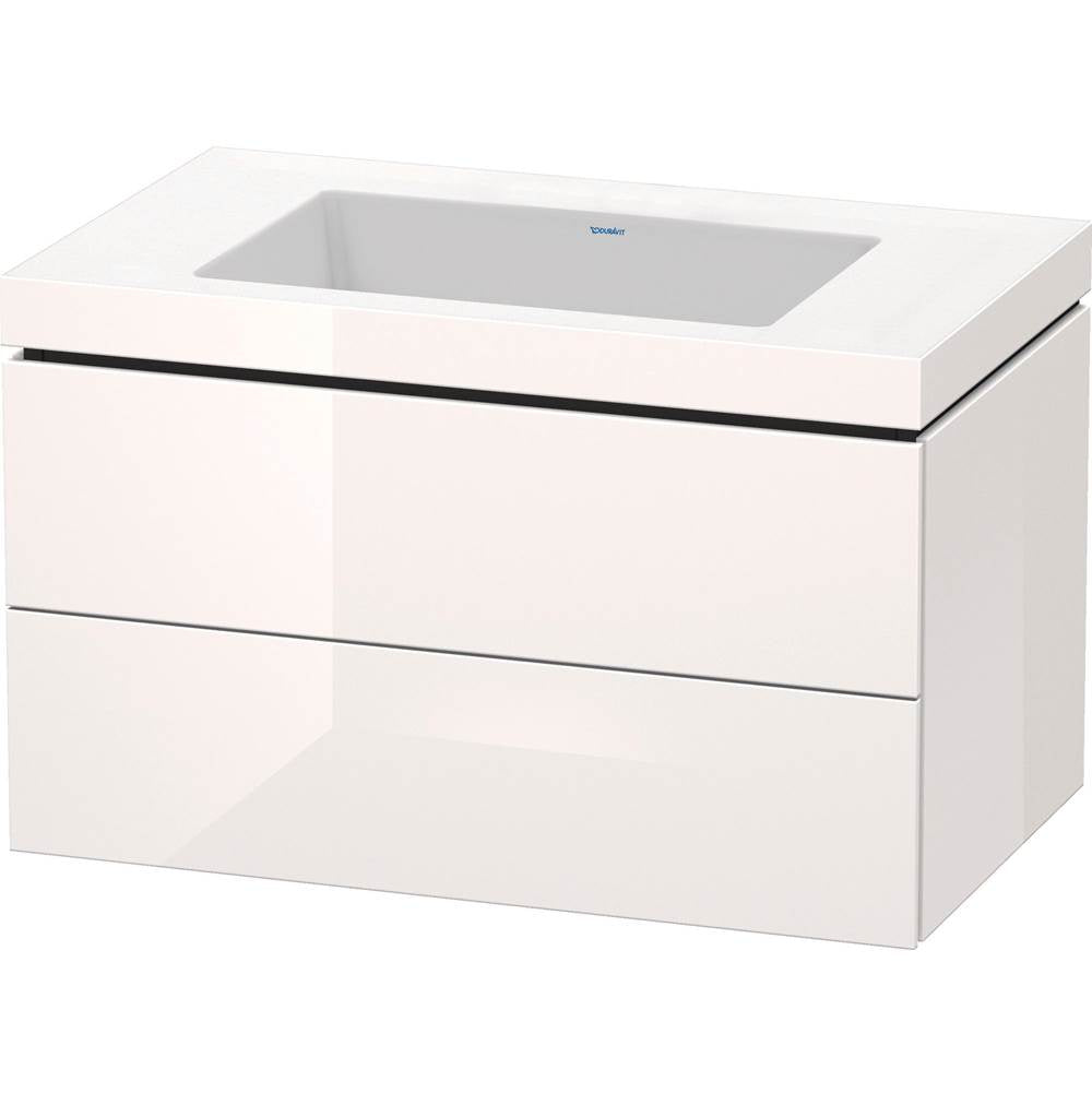 Duravit - L-Cube Two Drawer C-Bonded Wall-Mount Vanity Kit White - White High Gloss