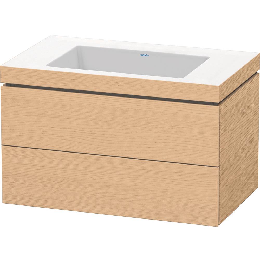 Duravit - L-Cube Two Drawer C-Bonded Wall-Mount Vanity Kit Natural Oak - Natural Oak
