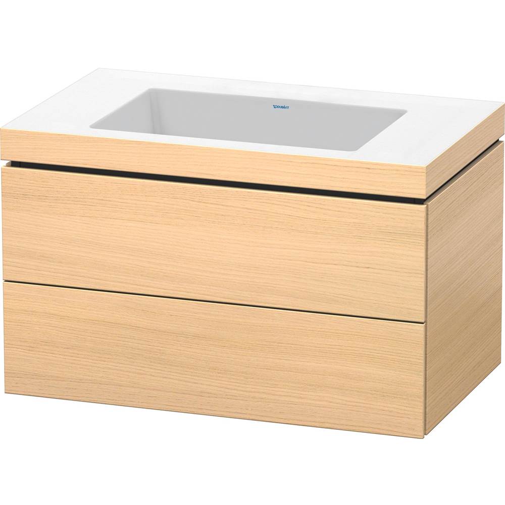 Duravit - L-Cube Two Drawer C-Bonded Wall-Mount Vanity Kit Mediterranean Oak - Mediterranean Oak