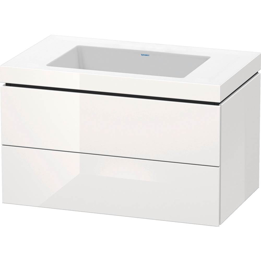 Duravit - L-Cube Two Drawer C-Bonded Wall-Mount Vanity Kit White - White High Gloss