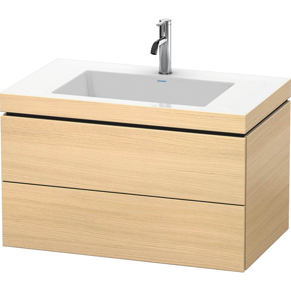 Duravit - L-Cube Two Drawer C-Bonded Wall-Mount Vanity Kit Mediterranean Oak - Mediterranean Oak