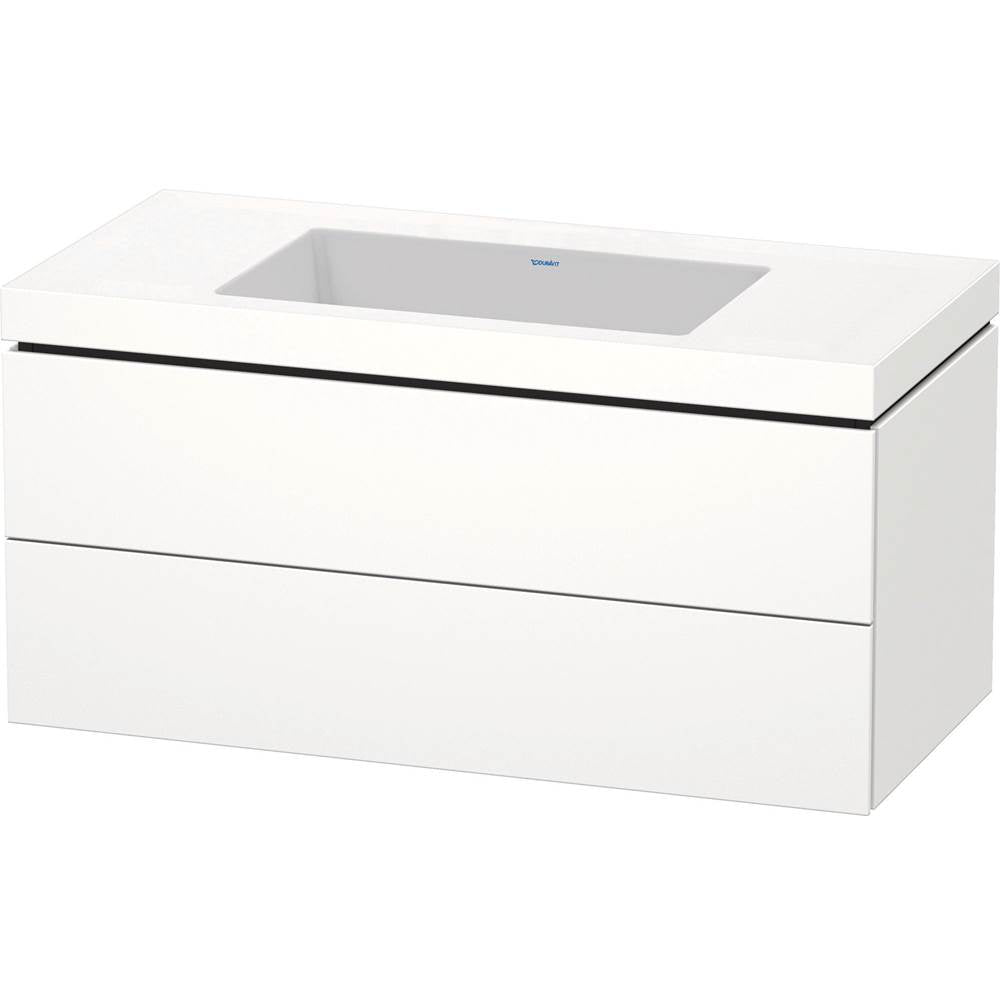 Duravit - L-Cube Two Drawer C-Bonded Wall-Mount Vanity Kit White - White Matte