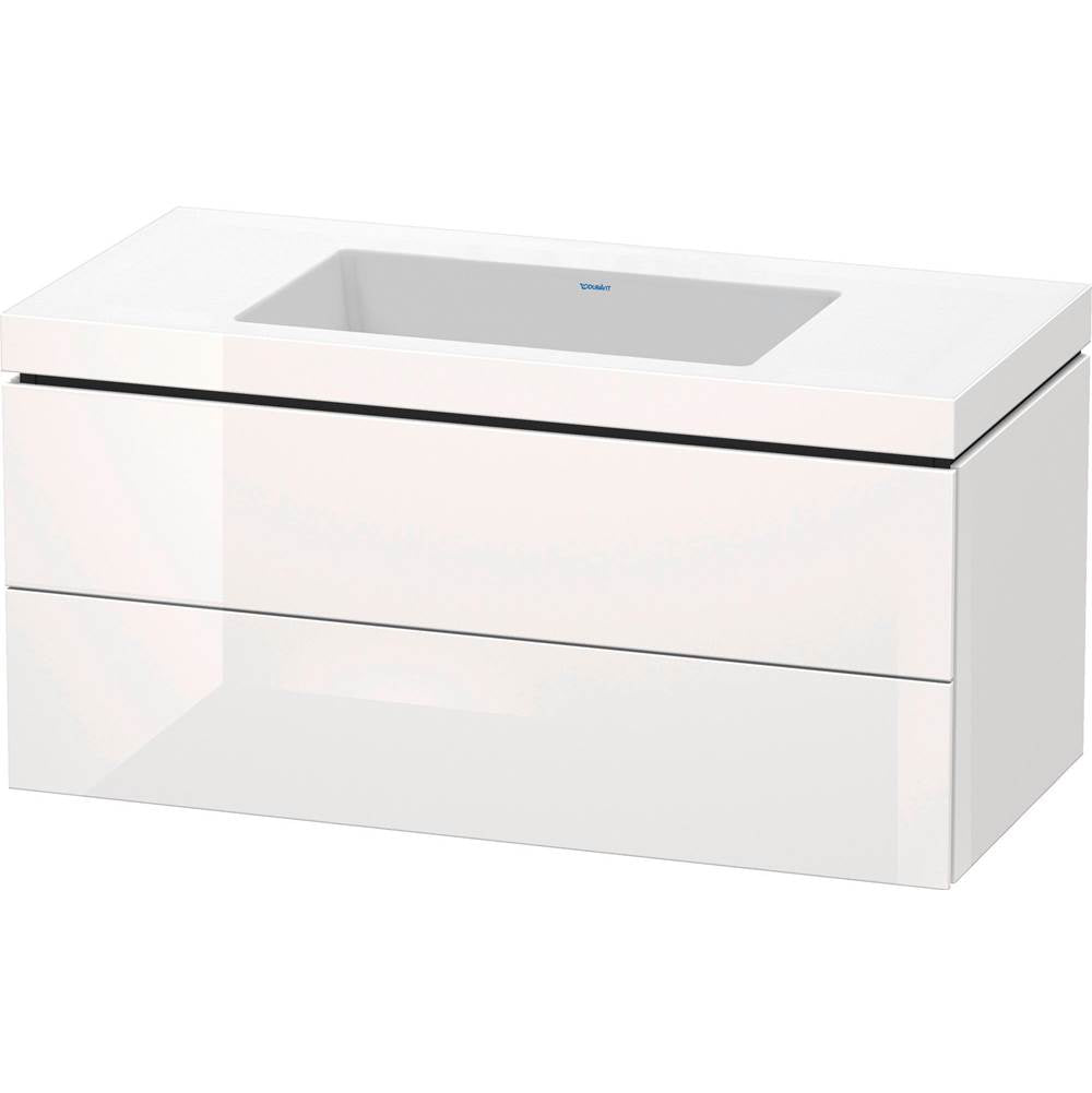 Duravit - L-Cube Two Drawer C-Bonded Wall-Mount Vanity Kit White - White High Gloss