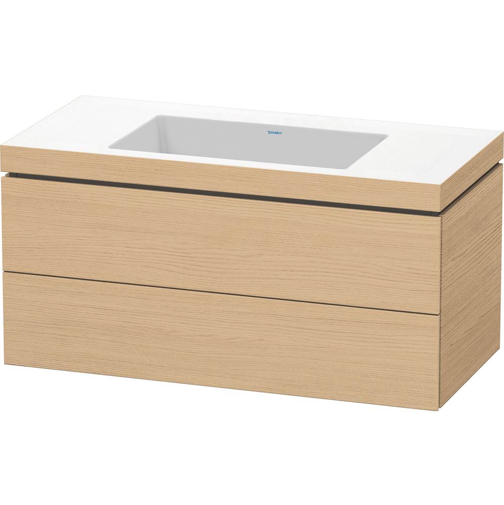 Duravit - L-Cube Two Drawer C-Bonded Wall-Mount Vanity Kit Natural Oak - Natural Oak