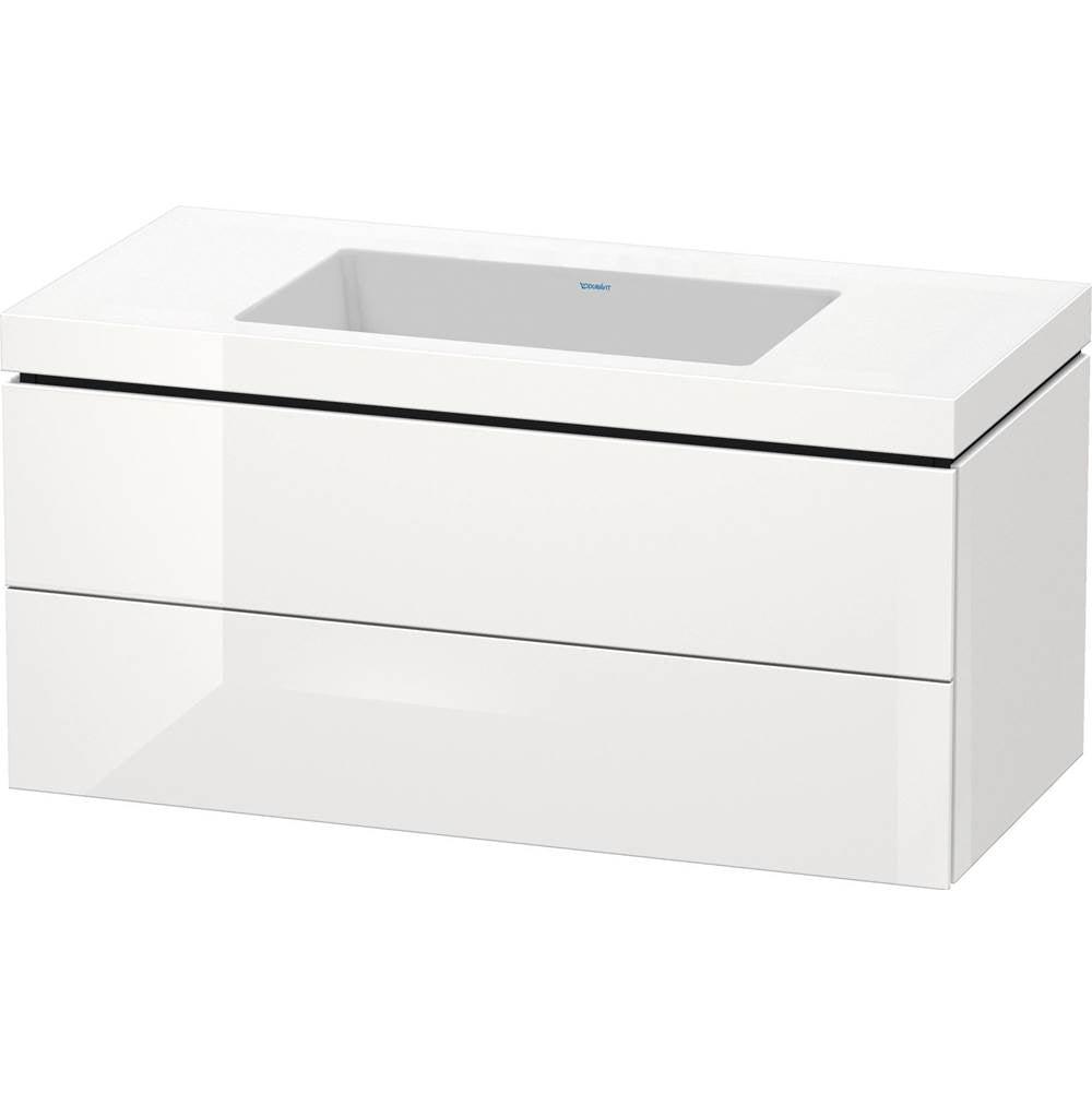 Duravit - L-Cube Two Drawer C-Bonded Wall-Mount Vanity Kit White - White High Gloss