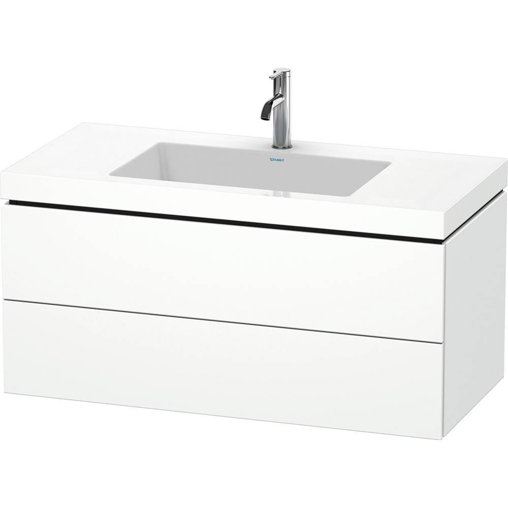 Duravit - L-Cube Two Drawer C-Bonded Wall-Mount Vanity Kit White - White Matte