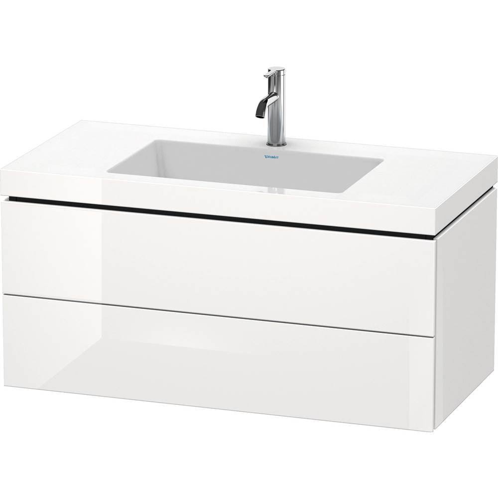 Duravit - L-Cube Two Drawer C-Bonded Wall-Mount Vanity Kit White - White High Gloss