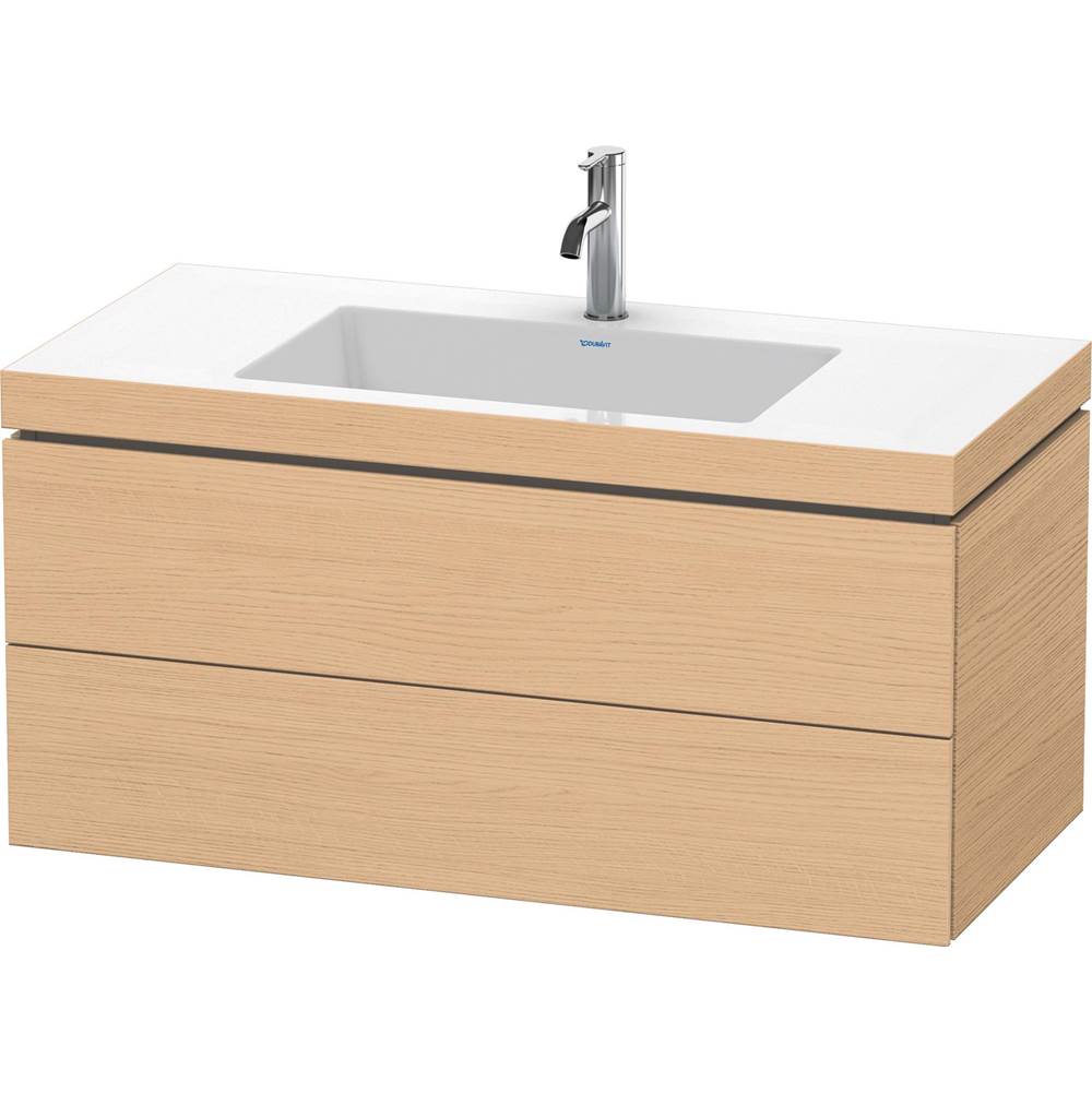 Duravit - L-Cube Two Drawer C-Bonded Wall-Mount Vanity Kit Natural Oak - Natural Oak