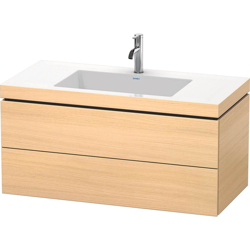 Duravit - L-Cube Two Drawer C-Bonded Wall-Mount Vanity Kit Mediterranean Oak - Mediterranean Oak